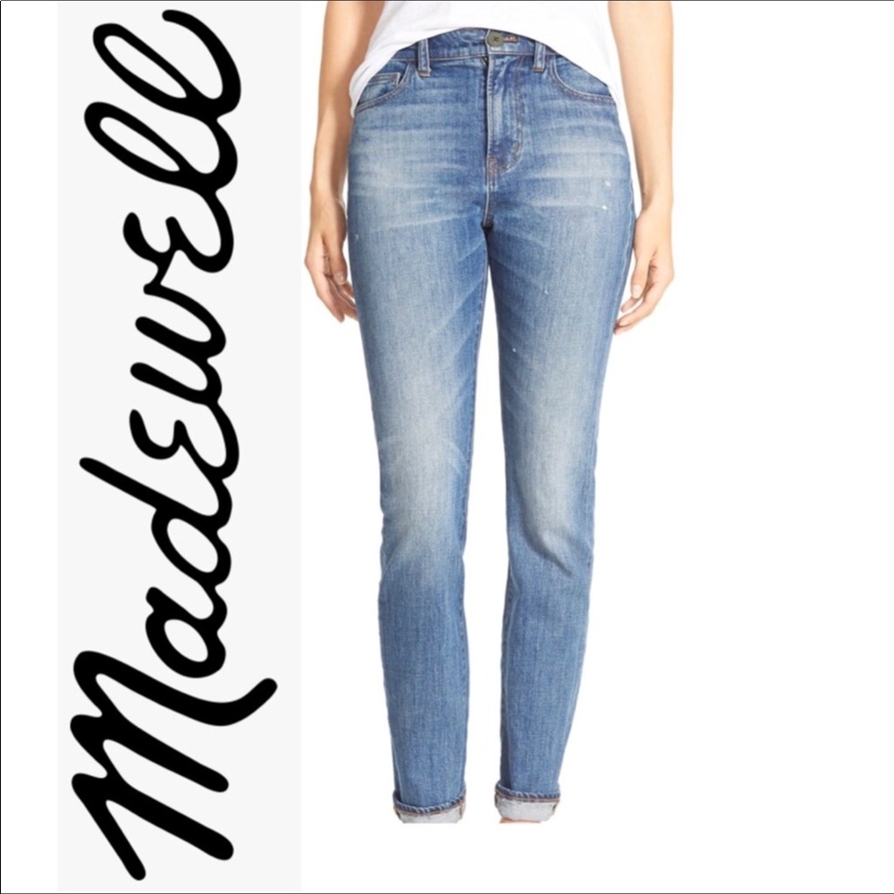 MADEWELL High Rise Jean Skinny Perfect Fall Blue Jeans Size 26